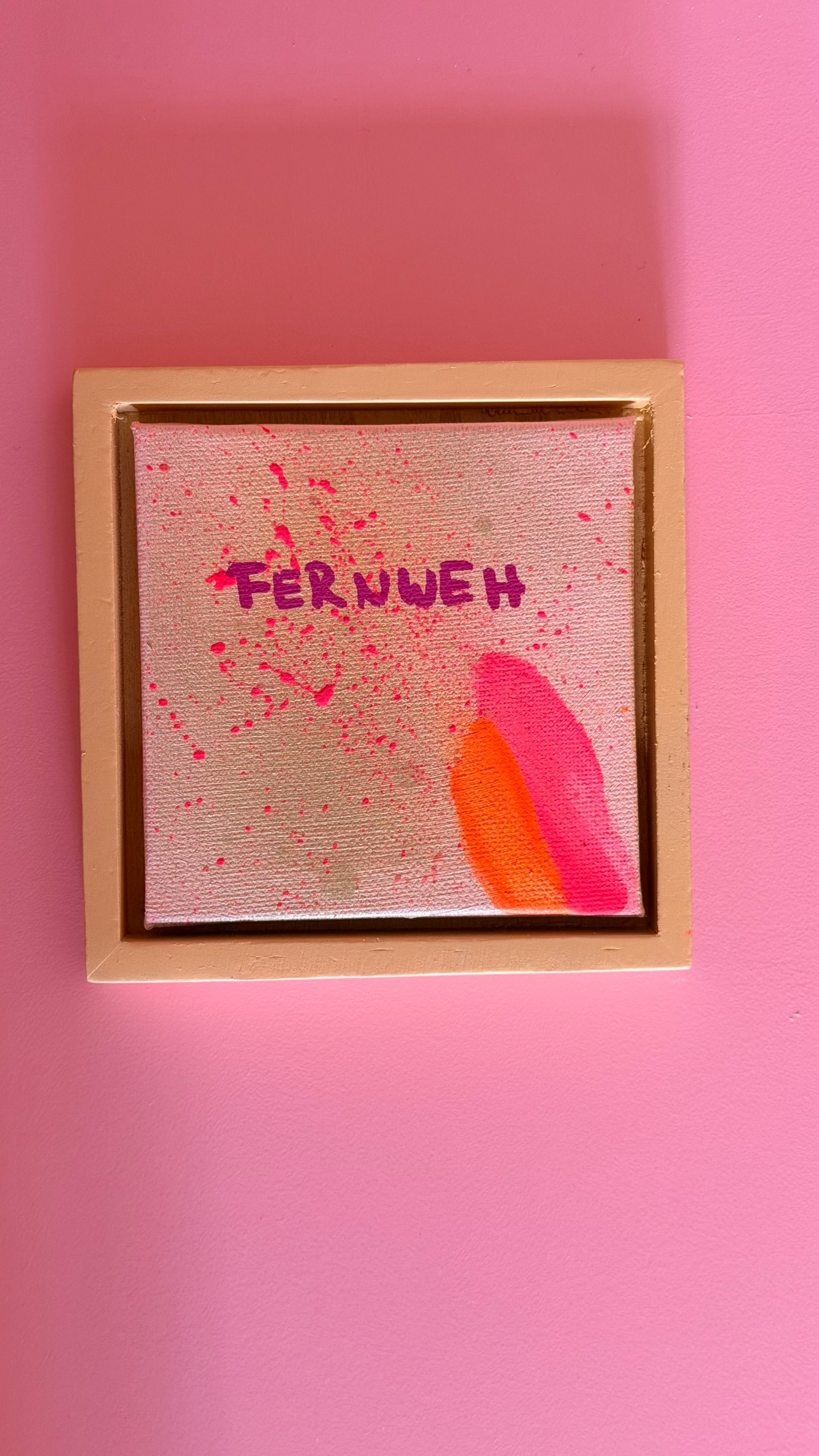 NEON MINDED - FERNWEH - HANDGEMALTES UNIKAT