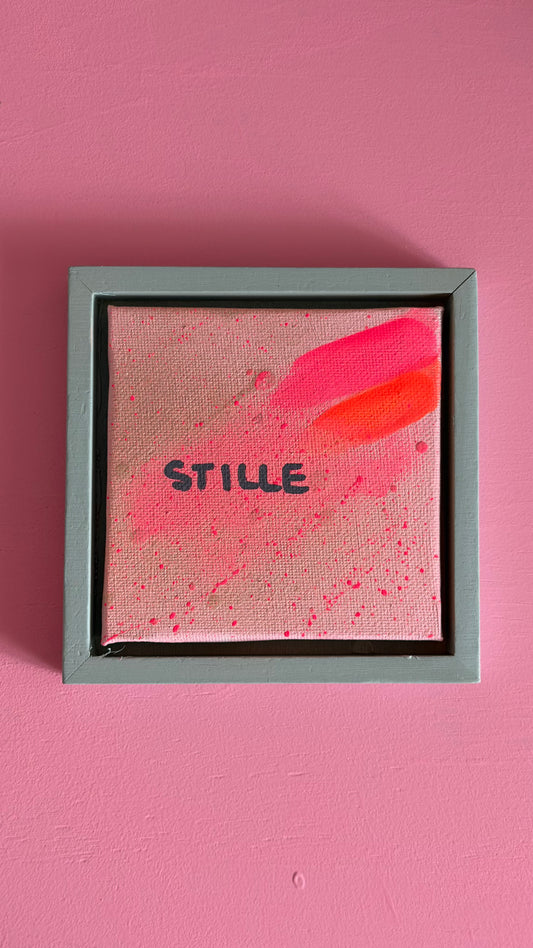 NEON MINDED - STILLE - HANDGEMALTES UNIKAT